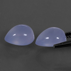  карата, натуральный Сиренево-синий Халцедон, Прозрачный, Полупрозрачный