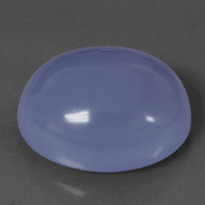 20.79 карата, натуральный Сиренево-синий Халцедон, Огранка Овал, Полупрозрачный