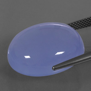 Натуральный Сиренево-синий Халцедон 31,42 карата Прозрачный, Полупрозрачный