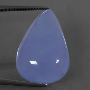 24.88 карата, натуральный Сиренево-синий Халцедон, Прозрачный, Полупрозрачный