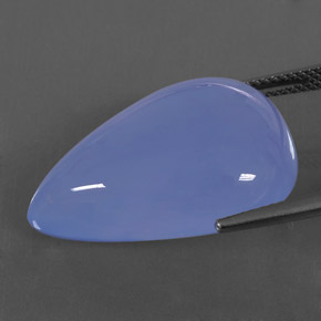 24.88 карата, натуральный Сиренево-синий Халцедон, Прозрачный, Полупрозрачный