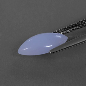 1.56 карата, натуральный Сиренево-синий Халцедон, Маркиза, Полупрозрачный