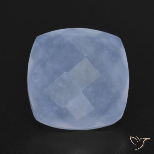 6.33ct Натуральный Пурпурно-синий Халцедон, Подушка, Полупрозрачный