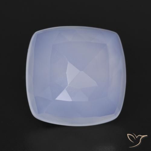 6.05ct Натуральный Светло-фиолетовый Халцедон, Подушка, Полупрозрачный