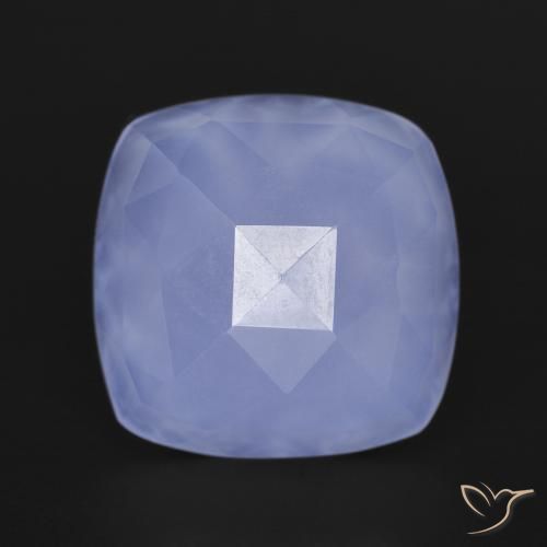 6.67ct Натуральный Королевский фиолетовый Халцедон, Подушка, Полупрозрачный