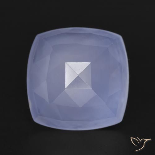6.64ct Натуральный Голубовато-фиолетовый Халцедон, Подушка, Полупрозрачный