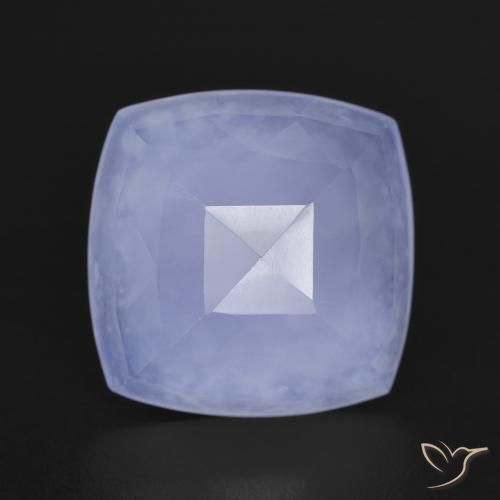 5.97ct Натуральный Средний фиолетовый Халцедон, Подушка, Полупрозрачный