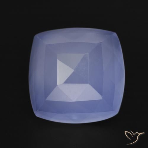 7.05ct Натуральный Фиолетово-синий Халцедон, Подушка, Полупрозрачный