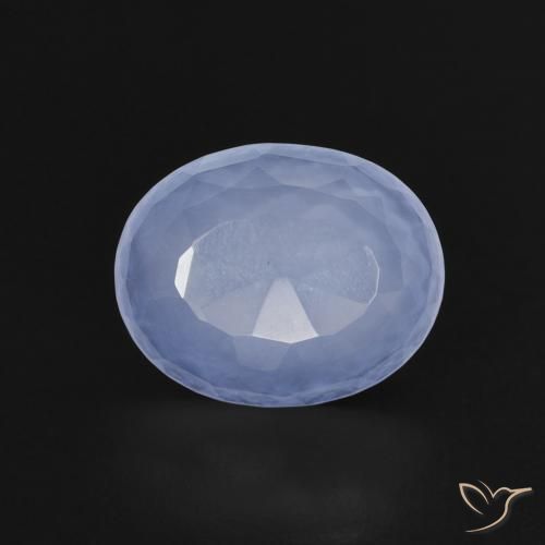 2.13ct Натуральный Фиолетово-синий Халцедон, Овал, Прозрачный