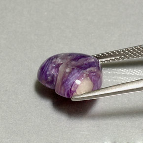 4.46 карата, натуральный Фиолетовый Чароит, Форма сердца, Непрозрачный