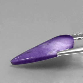Натуральный Лиловый Чароит 5,81 карата Форма груши, Непрозрачный