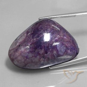 91.73ct Натуральный Средне-глубокий фиолетовый чароит, причудливая, Непрозрачный