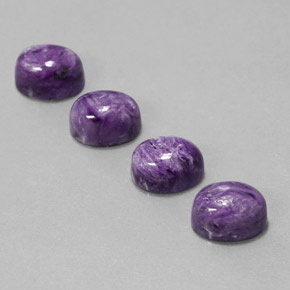  карата, натуральный Фиолетовый Чароит, Огранка Овал, Непрозрачный