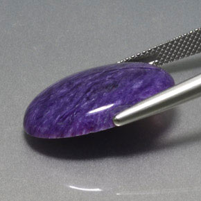 11.88 карата, натуральный Фиолетовый Чароит, Огранка Овал, Непрозрачный