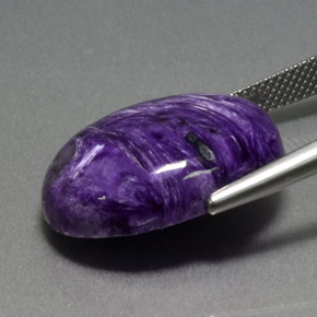 19.17 карата, натуральный Фиолетовый Чароит, Огранка Овал, Непрозрачный