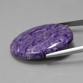 27.59 карата, натуральный Фиолетовый Чароит, Огранка Овал, Непрозрачный