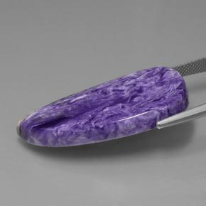 32.38 карата, натуральный Средне-темно-фиолетовый Чароит, Необычная форма, Непрозрачный