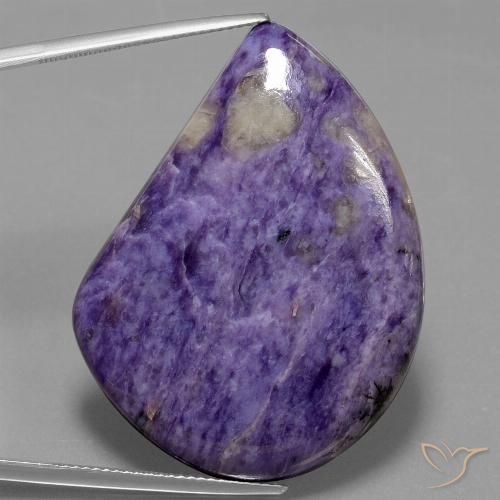54.00ct Натуральный Средний фиолетовый чароит, причудливая, Непрозрачный