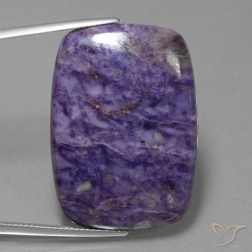 43.17ct Натуральный Средний фиолетовый чароит, Подушка, Непрозрачный