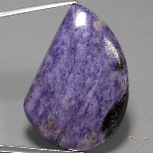 53.78ct Натуральный Средний фиолетовый чароит, причудливая, Непрозрачный