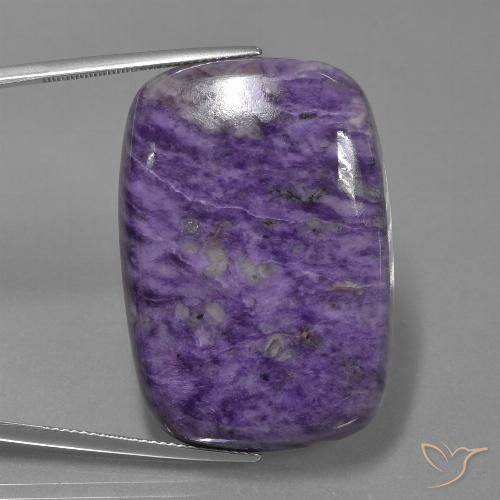 63.74ct Натуральный Темно-фиолетовый чароит, Подушка, Непрозрачный