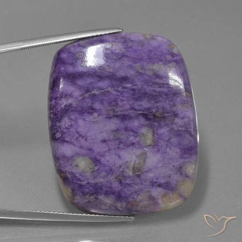 65.45ct Натуральный Темно-фиолетовый чароит, Подушка, Непрозрачный