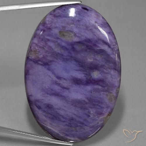 71.34ct Натуральный Средний фиолетовый чароит, Овал, Непрозрачный