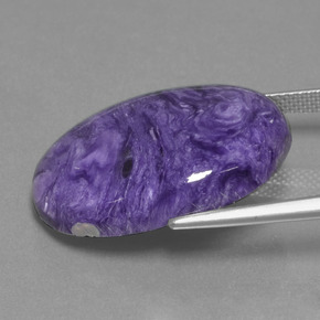 20.31 карата, натуральный Фиолетовый Чароит, Огранка Овал, Непрозрачный