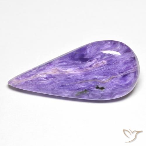 12.05ct Натуральный Средний фиолетовый чароит, Форма груши, Непрозрачный