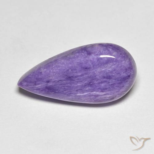 6.67ct Натуральный Средний фиолетовый чароит, Форма груши, Непрозрачный
