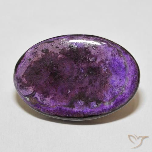 20.25ct Натуральный Medium Dark-Violet чароит, Овал, Непрозрачный