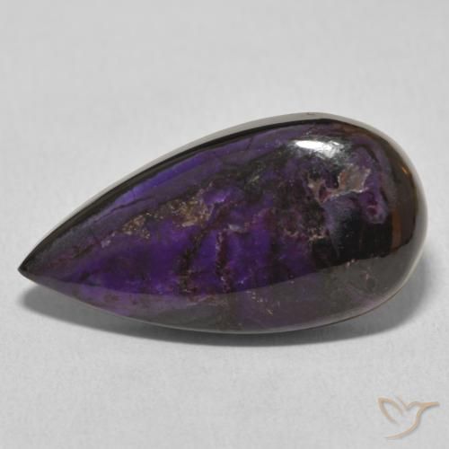 14.65ct Натуральный Средний фиолетовый чароит, Форма груши, Непрозрачный