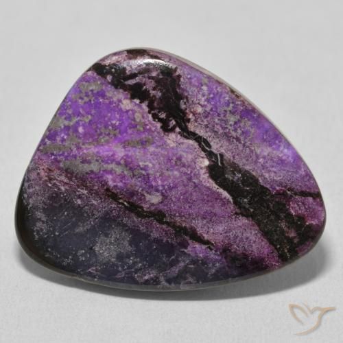 21.42ct Натуральный Medium Dark-Violet чароит, причудливая, Непрозрачный