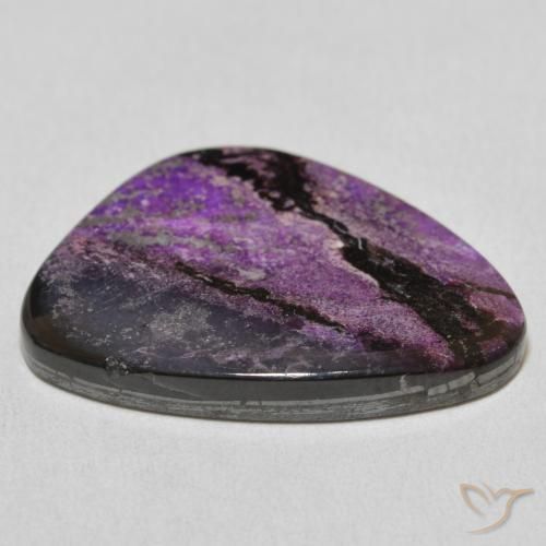 21.42 карата, натуральный Medium Dark-Violet Чароит, причудливая, Непрозрачный