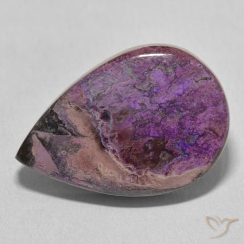 18.65ct Натуральный Средний фиолетовый чароит, Форма груши, Непрозрачный