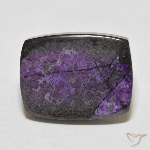 19.90ct Натуральный Темно-фиолетовый чароит, Подушка, Непрозрачный