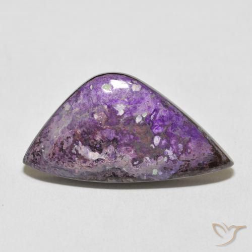 17.16ct Натуральный Средне-глубокий фиолетовый чароит, причудливая, Непрозрачный