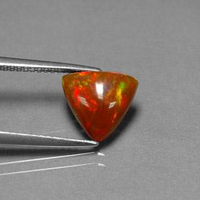 1.63 карата, натуральный Многоцветный Шоколадный опал, Прозрачный, Полупрозрачный