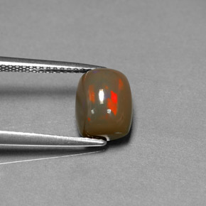 1.78 карата, натуральный Многоцветный Шоколадный опал, Подушка Крой, Непрозрачный