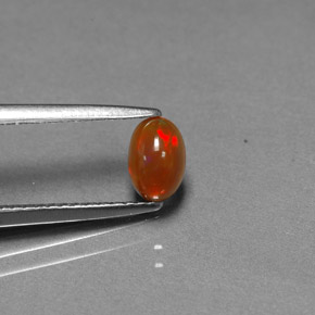 0.43 карата, натуральный Многоцветный Шоколадный опал, Прозрачный, Полупрозрачный