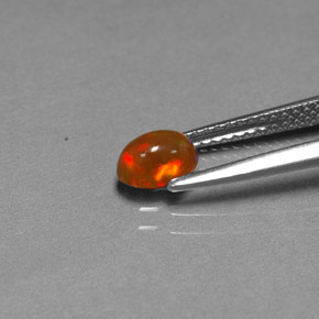 0.43 карата, натуральный Многоцветный Шоколадный опал, Прозрачный, Полупрозрачный