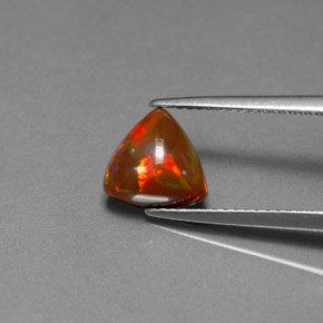 1.35 карата, натуральный Многоцветный Шоколадный опал, Прозрачный, Полупрозрачный