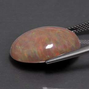 9.78 карата, натуральный Многоцветный Шоколадный опал, Огранка Овал, Непрозрачный