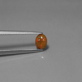 0.34 карата, натуральный Многоцветный Шоколадный опал, Огранка Овал, Непрозрачный