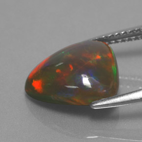 2.59 карата, натуральный Многоцветный Шоколадный опал, Необычная форма, Непрозрачный