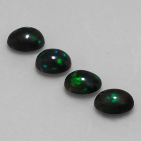  карата, натуральный Многоцветный Шоколадный опал, Огранка Овал, Полупрозрачный