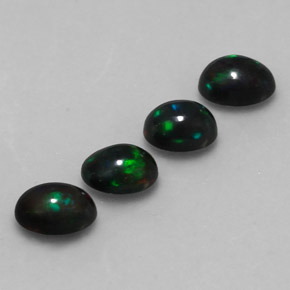  карата, натуральный Многоцветный Шоколадный опал, Огранка Овал, Полупрозрачный