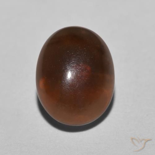 0.78ct Натуральный Красновато-коричневый Шоколадный опал, Овал, Полупрозрачный