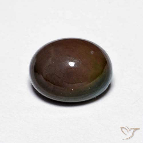 1.28ct Натуральный Шоколадно-коричневый Шоколадный опал, Овал, Непрозрачный