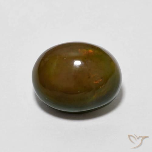 2.20ct Натуральный Medium Dark-Brown Шоколадный опал, Овал, Непрозрачный